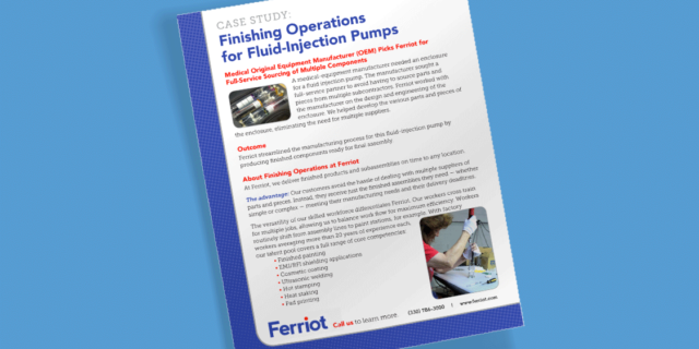 Finishing Operations for Fluid-Injection Pumps