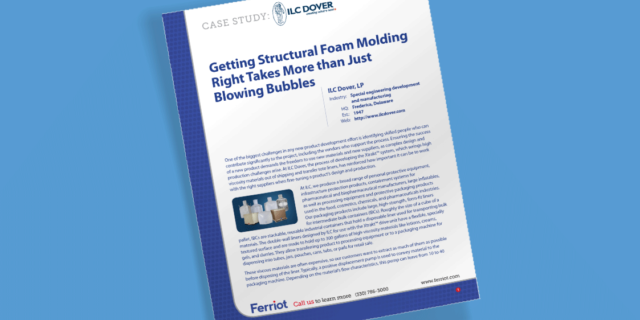 Getting Structural Foam Molding Right Takes More than Just Blowing Bubbles